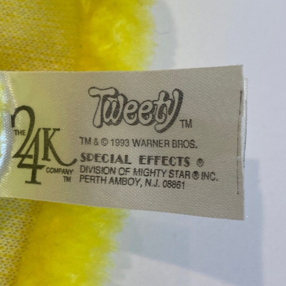 Vintage Daffy Duck and Tweety Bird Plush Puppets - Picture 5 of 11